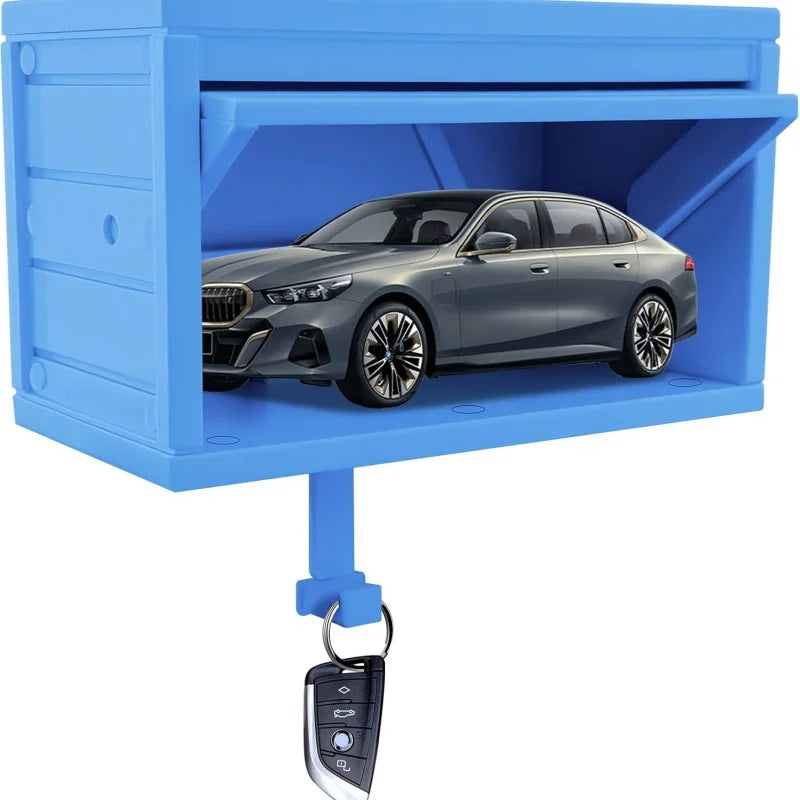 Car Garage Key Holder with Opening Door