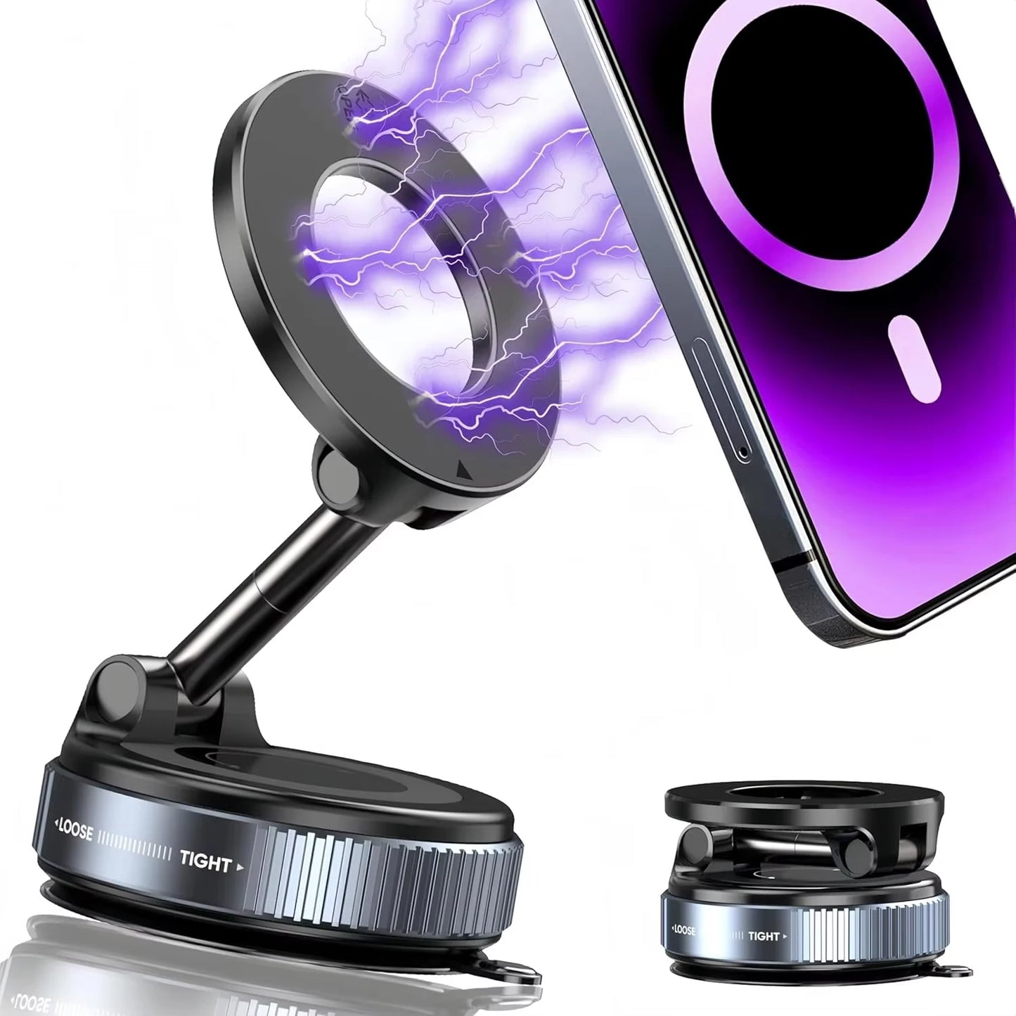 2026 Upgraded Vacuum Magnetic Car Phone Holder 360°
