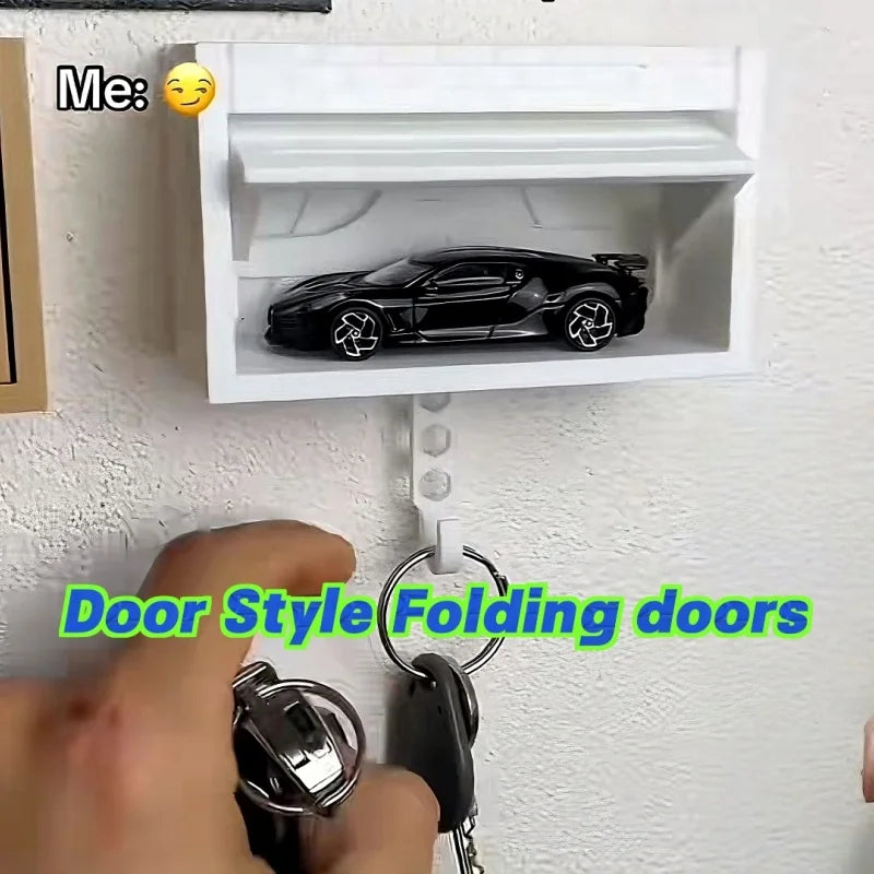 Car Garage Key Holder with Opening Door