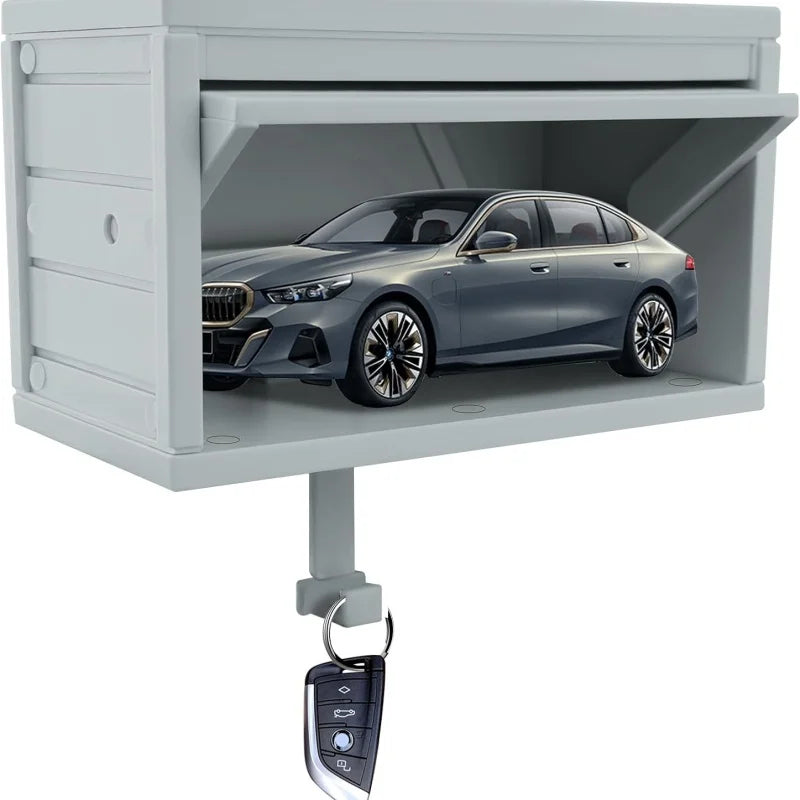 Car Garage Key Holder with Opening Door