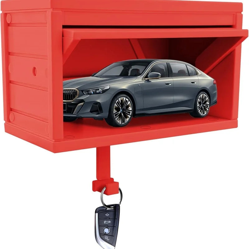 Car Garage Key Holder with Opening Door