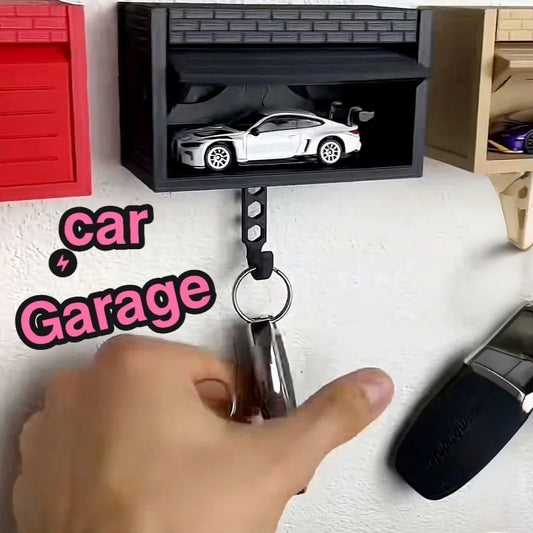 Car Garage Key Holder with Opening Door