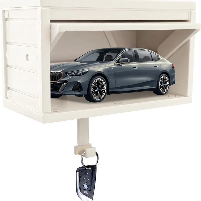 Car Garage Key Holder with Opening Door